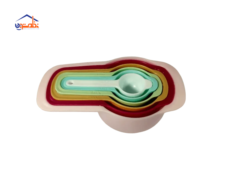 ست پیمانه اندازه گیری مدل رنگارنگ 6 عددی